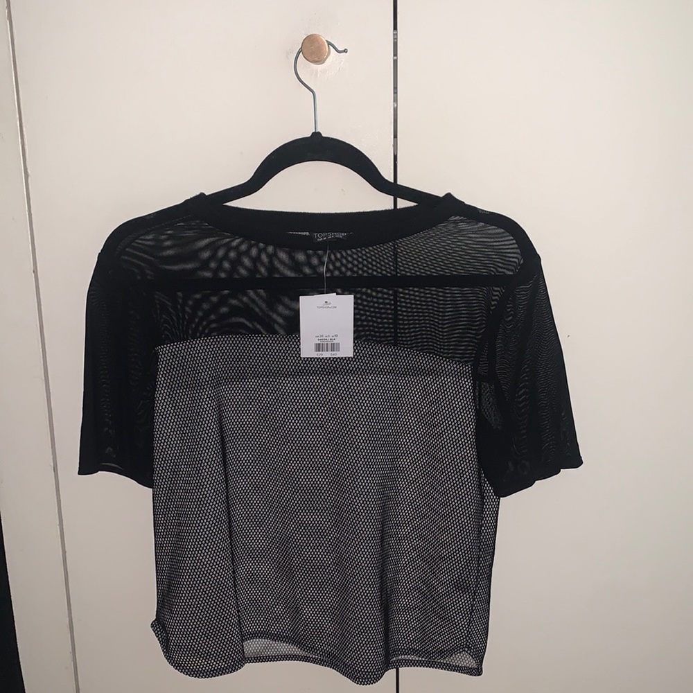 see through mesh t shirt from Topshop